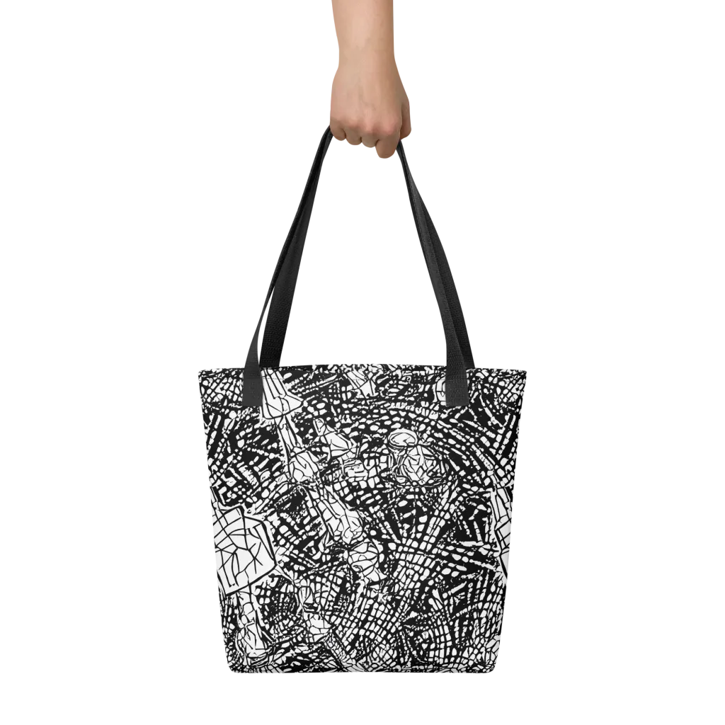 Obsidian Static on Tote Bag — Front