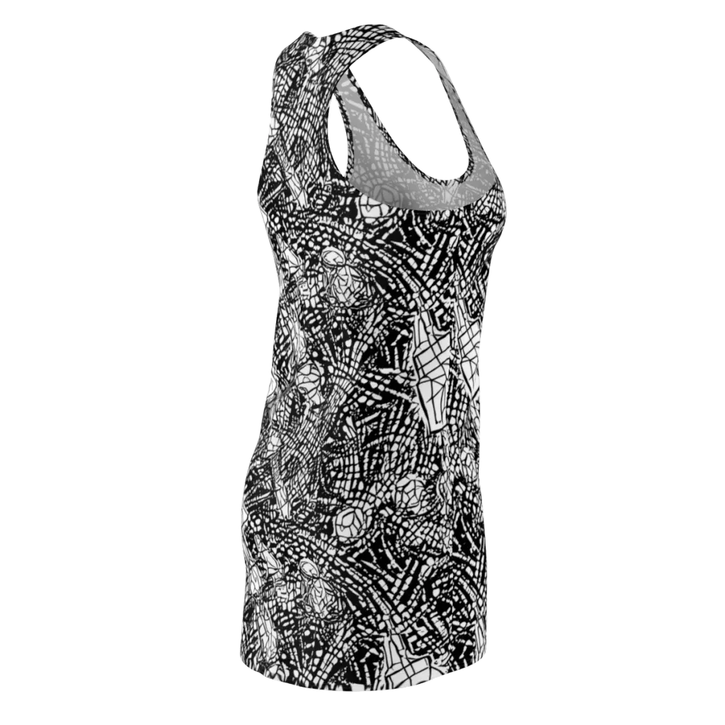 Obsidian Static on Racerback Dress — Back Side