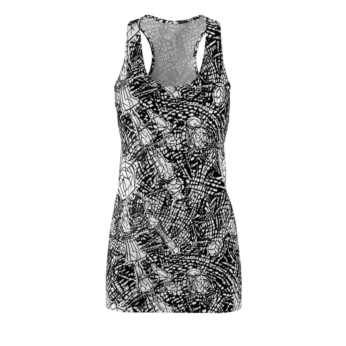 Obsidian Static on Racerback Dress — Front