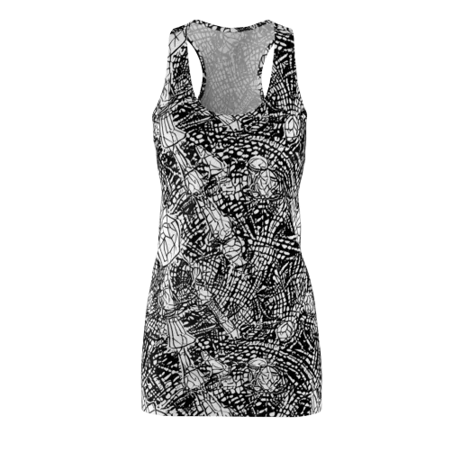 Obsidian Static on a Racerback Dress