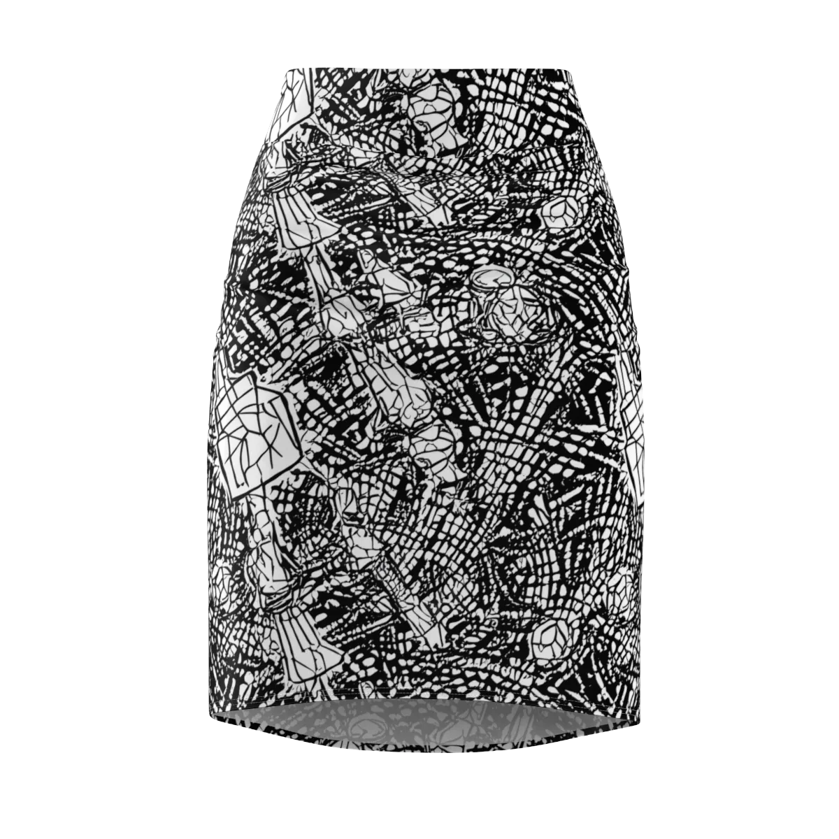 Obsidian Static on Pencil Skirt — Front