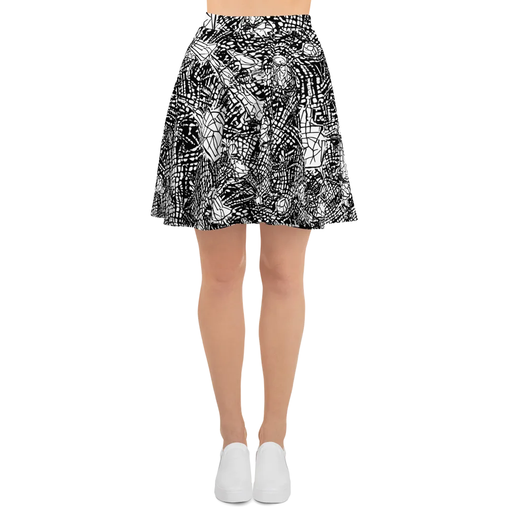 Obsidian Static on Skater Skirt — Front