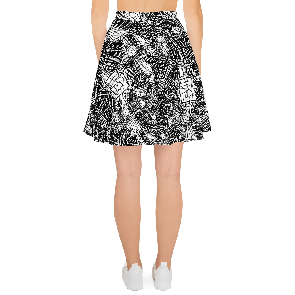 Obsidian Static on Skater Skirt — Back