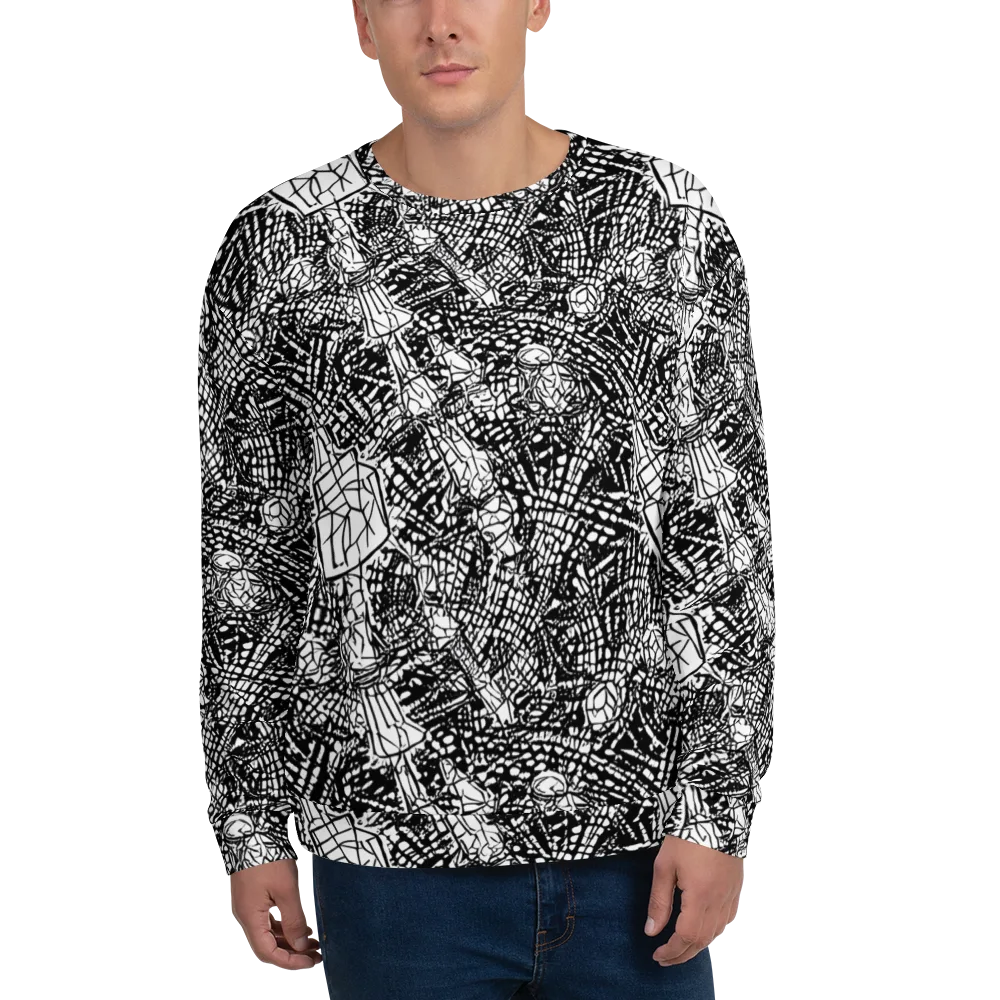 Obsidian Static on Sweatshirt — Front