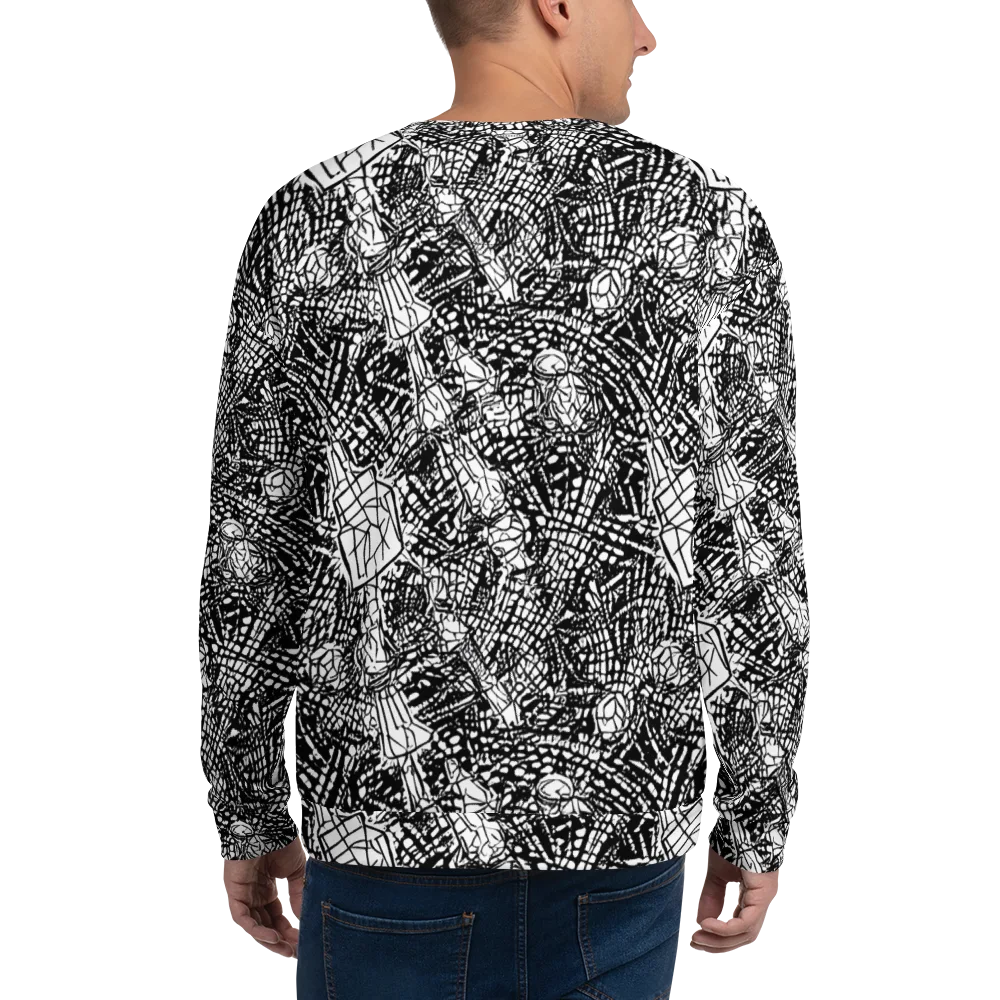 Obsidian Static on Sweatshirt — Back
