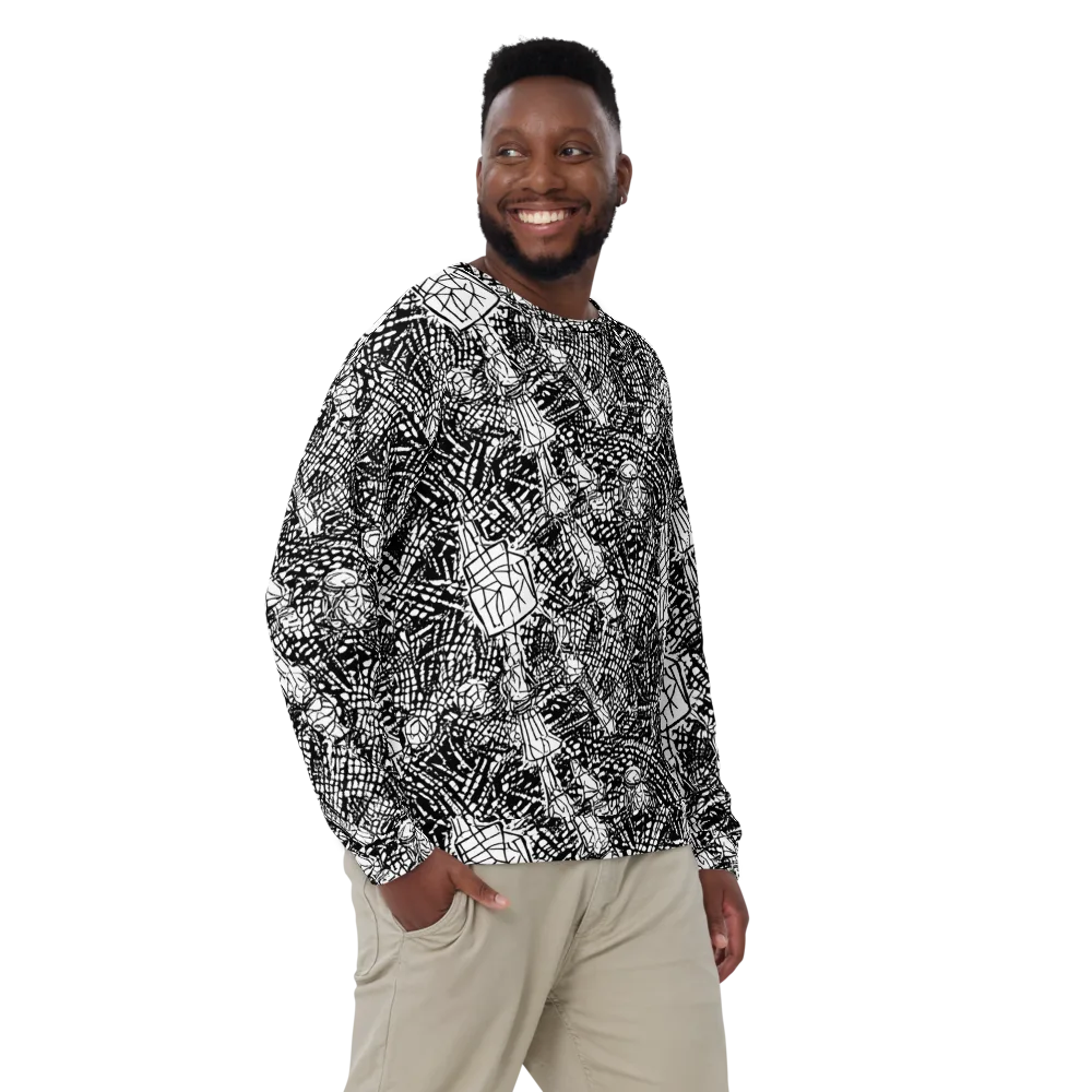 Obsidian Static on Sweatshirt — Front