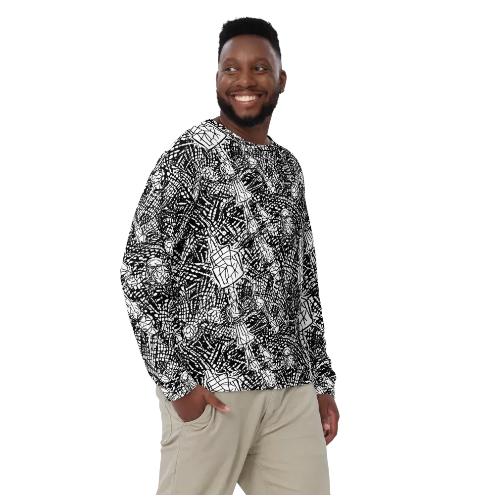 Obsidian Static on Sweatshirt — Front