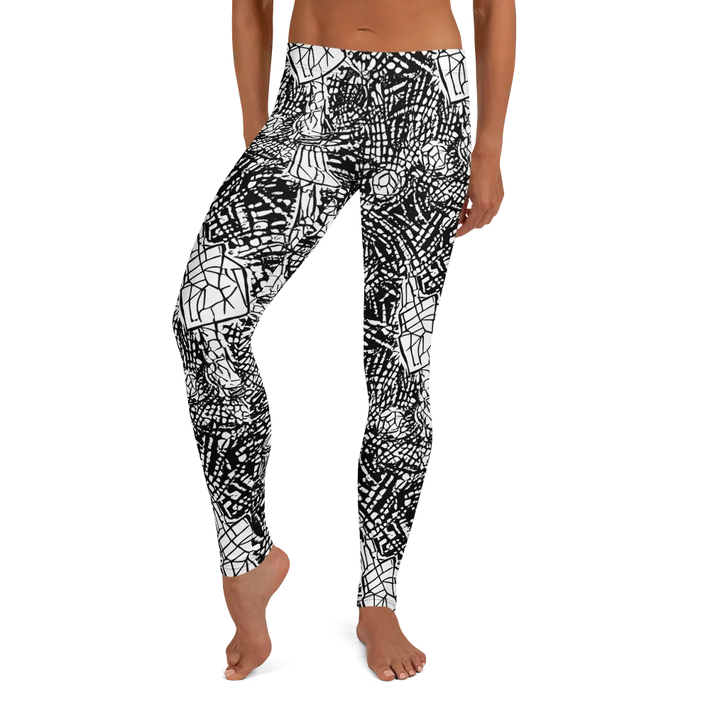 Obsidian Static on Leggings — Front