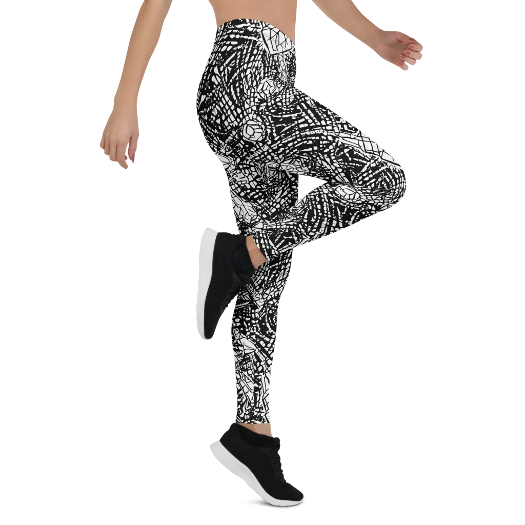 Obsidian Static on Leggings — Right