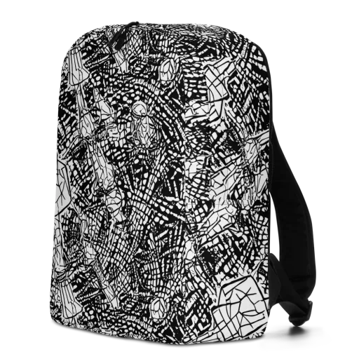 Obsidian Static on a Minimalist Backpack