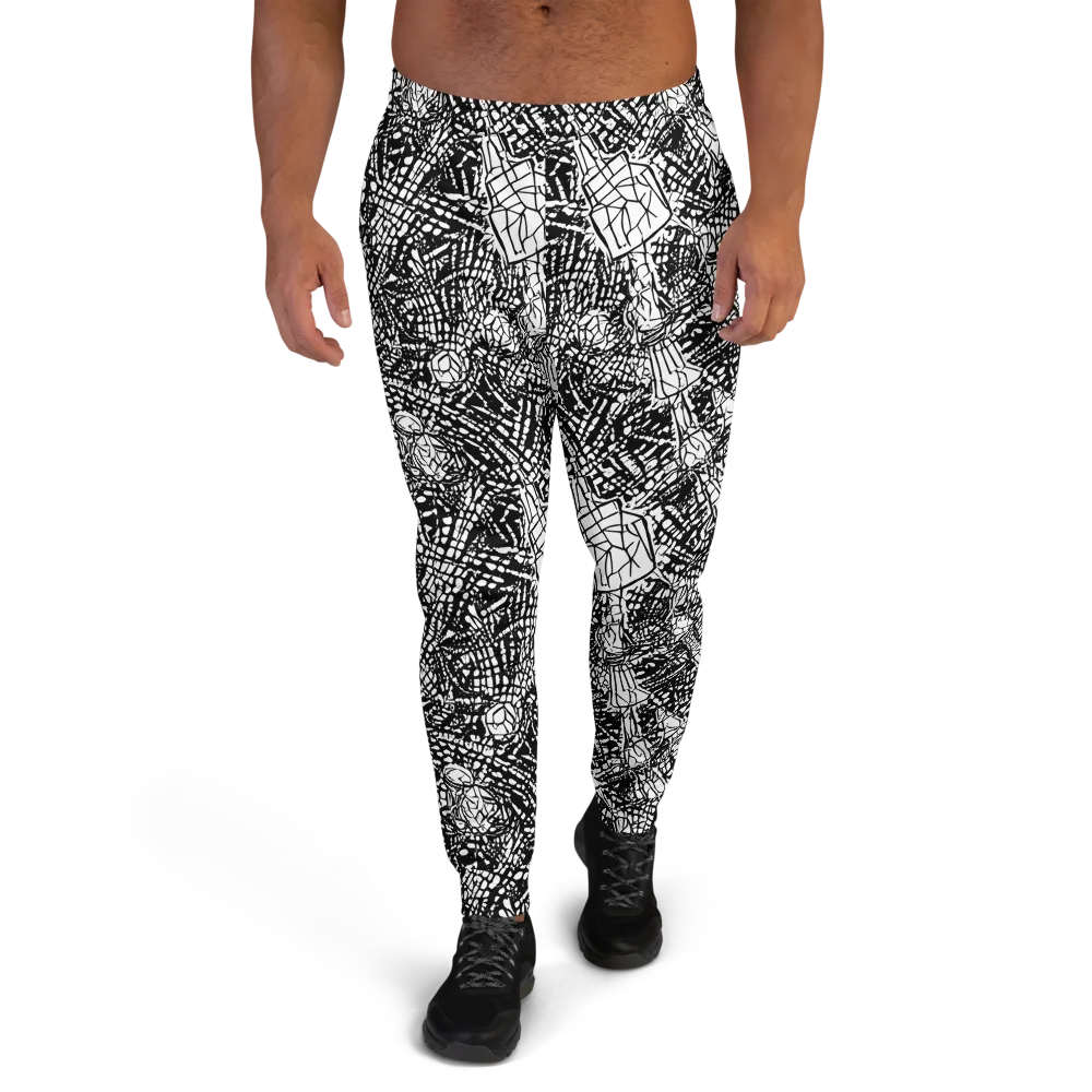 Obsidian Static on Men's Joggers — Front