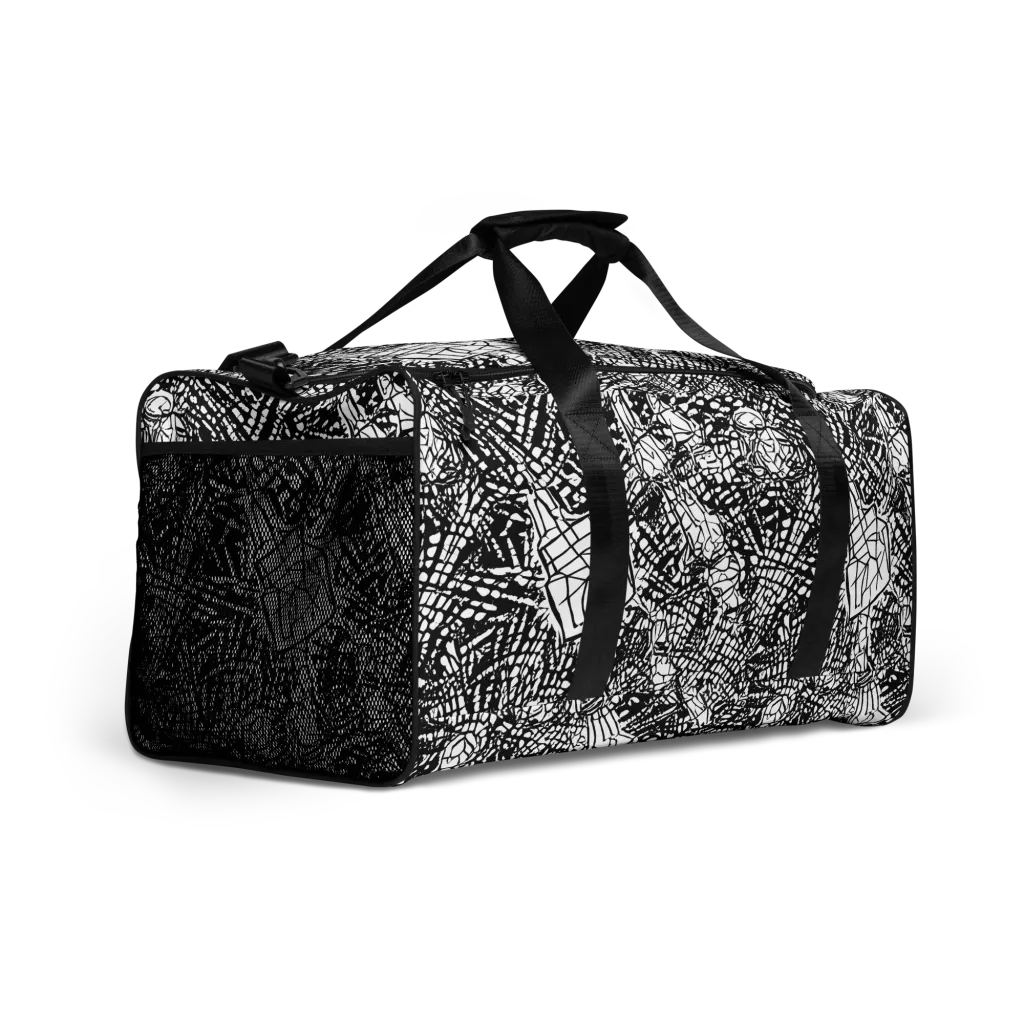 Obsidian Static on Duffle Bag — Right Front