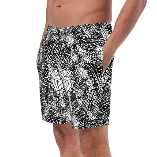 Obsidian Static on a Swim Trunks