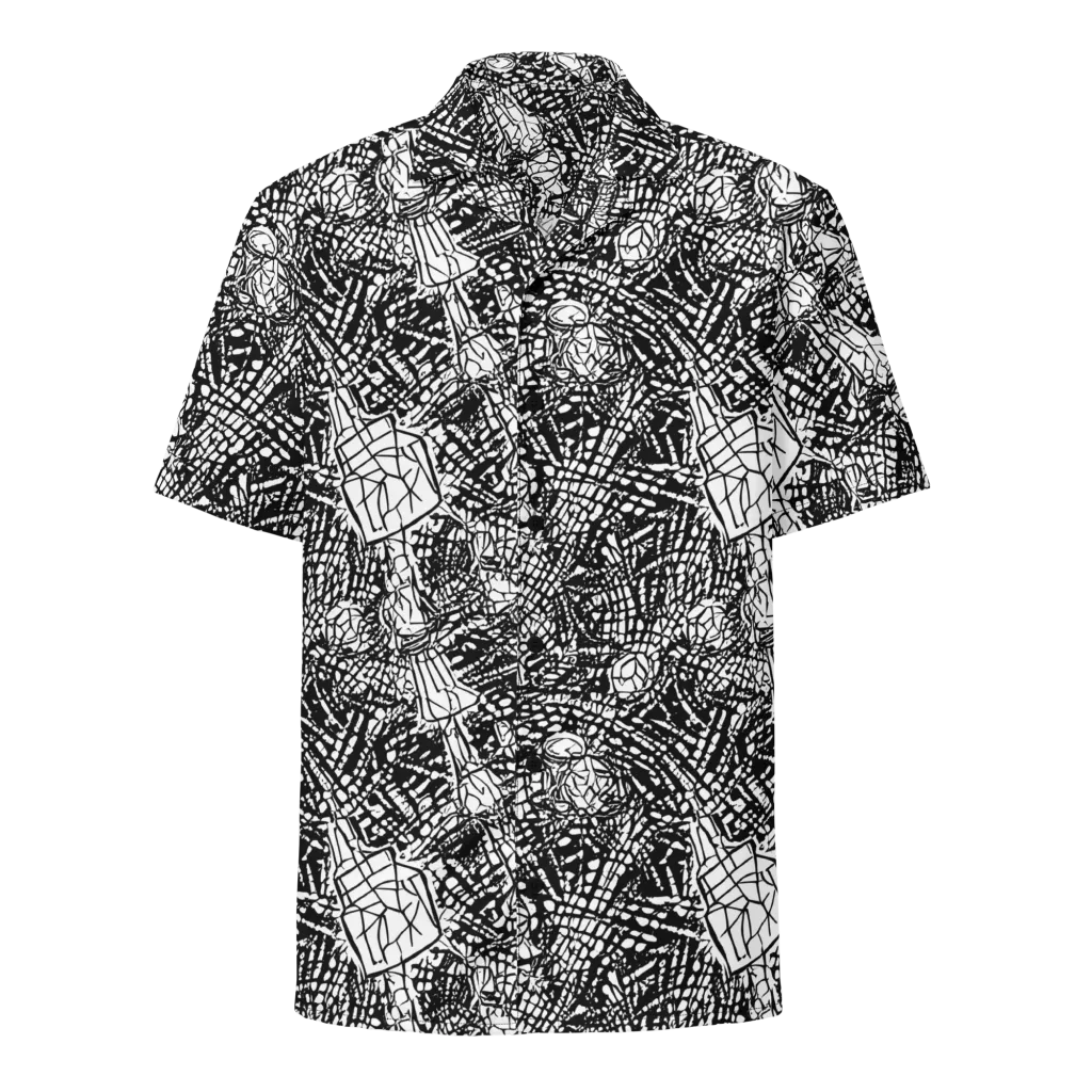 Obsidian Static on Button Shirt — Front