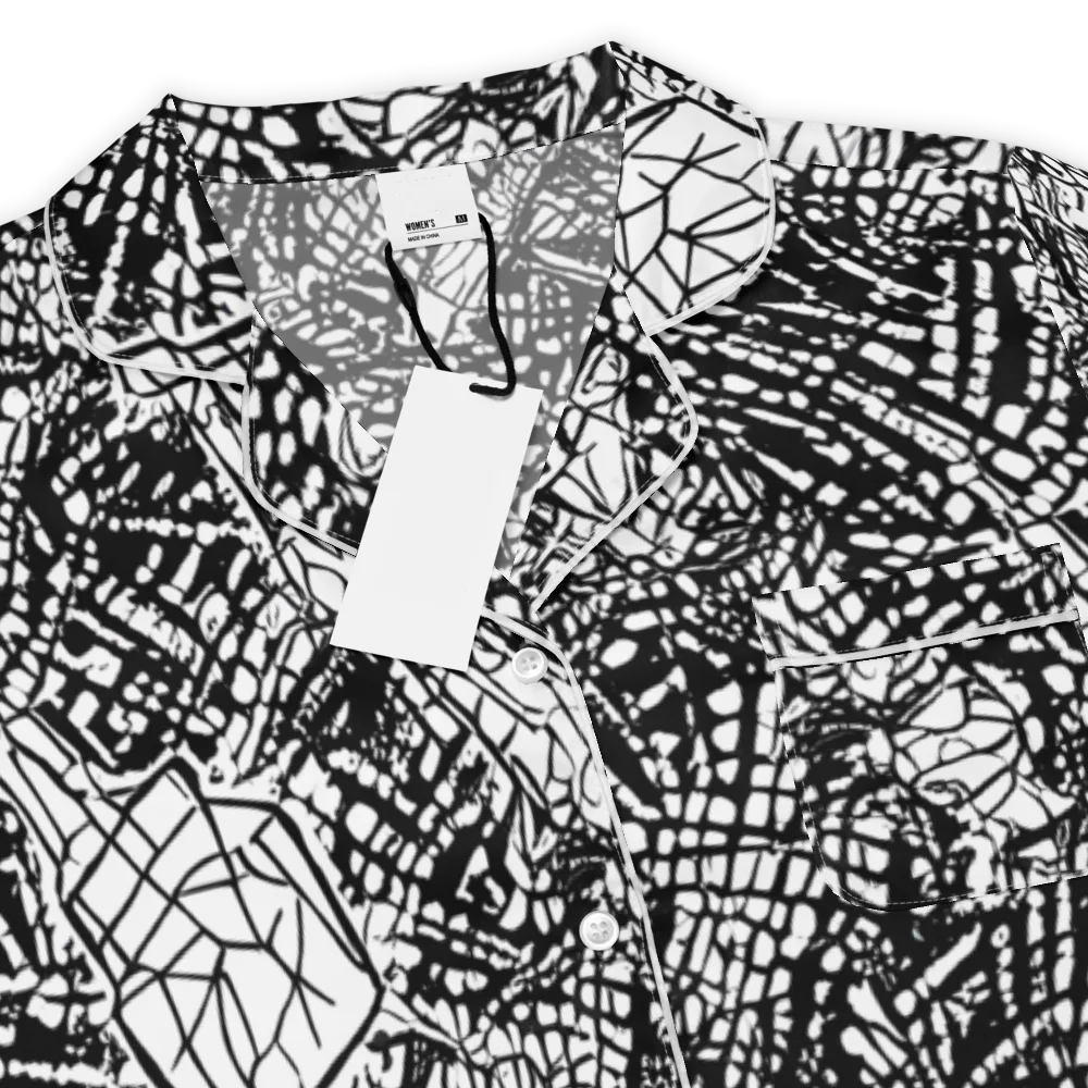 Obsidian Static on Women's Short Sleeve Pajama Top — Product details