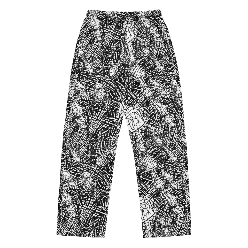 Obsidian Static on Women's Pajama Pants — Front