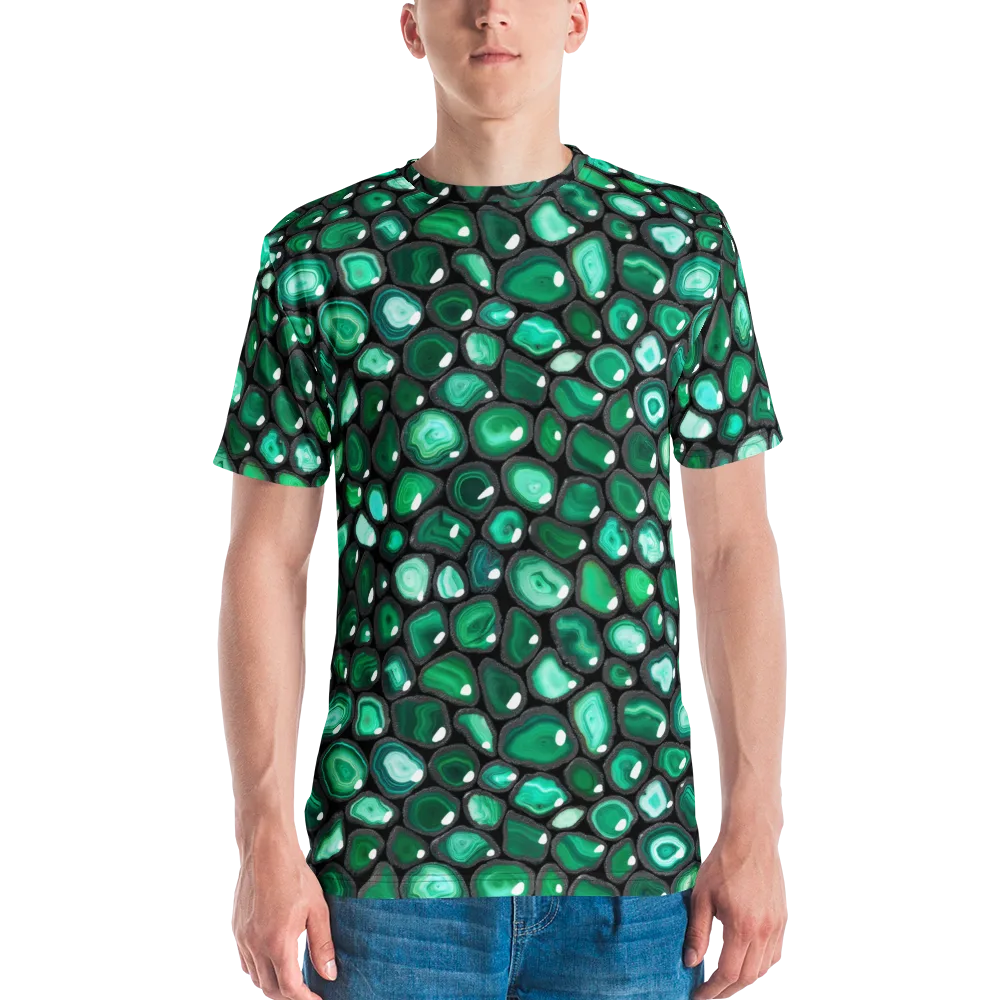 Verdant Veins on Men's Crew Neck T-Shirt — Front