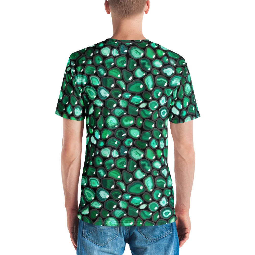 Verdant Veins on Men's Crew Neck T-Shirt — Back