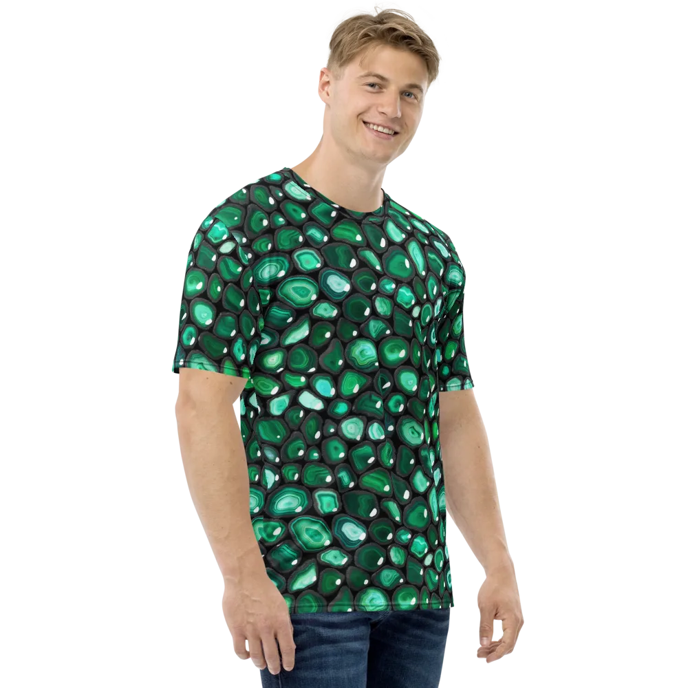 Verdant Veins on Men's Crew Neck T-Shirt — Right