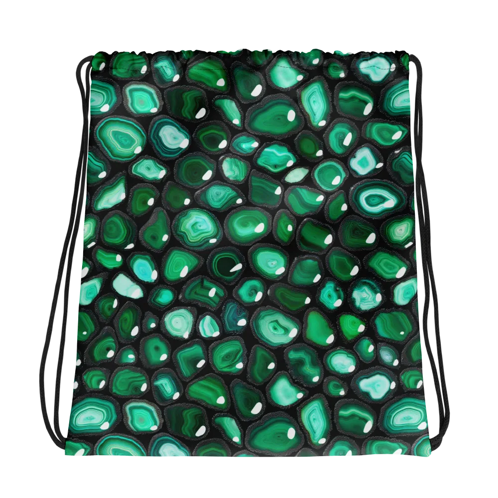 Verdant Veins on Drawstring Bag — Photo