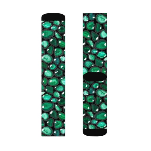 Verdant Veins on a Socks
