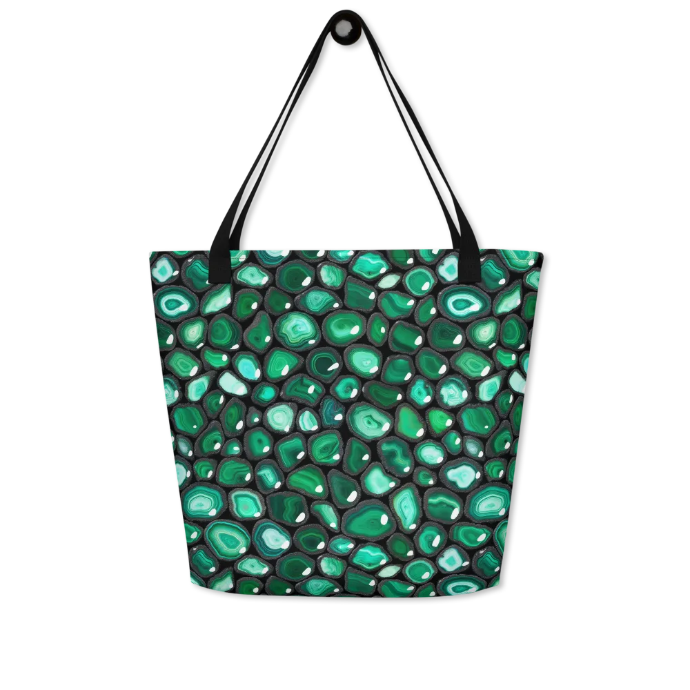 Verdant Veins on Large Tote Bag W/ Pocket — Front