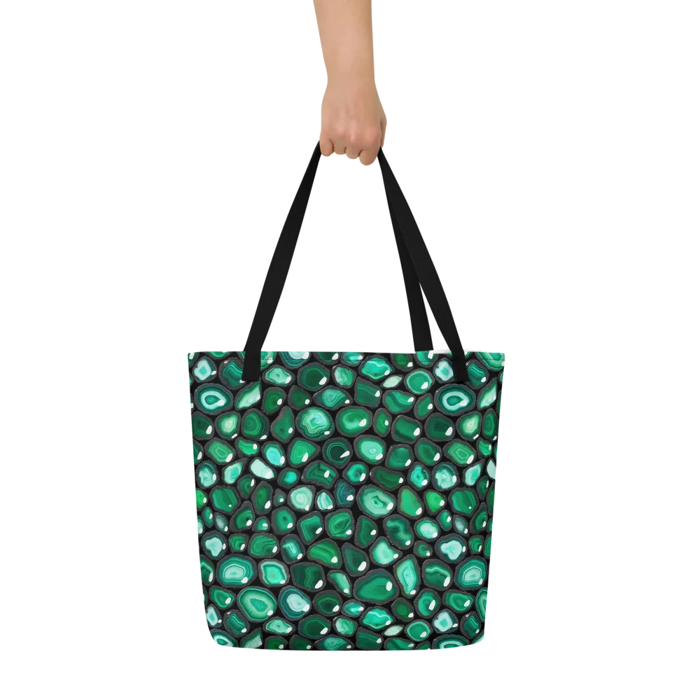 Verdant Veins on Large Tote Bag W/ Pocket — Front