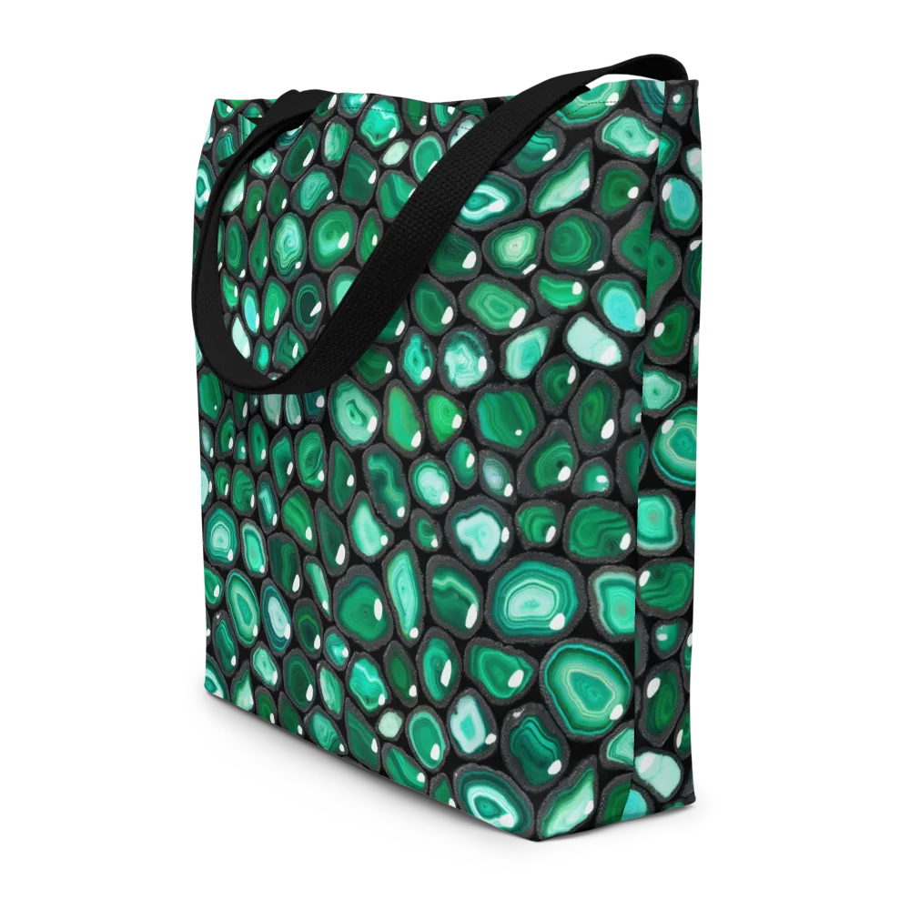 Verdant Veins on Large Tote Bag W/ Pocket — Front