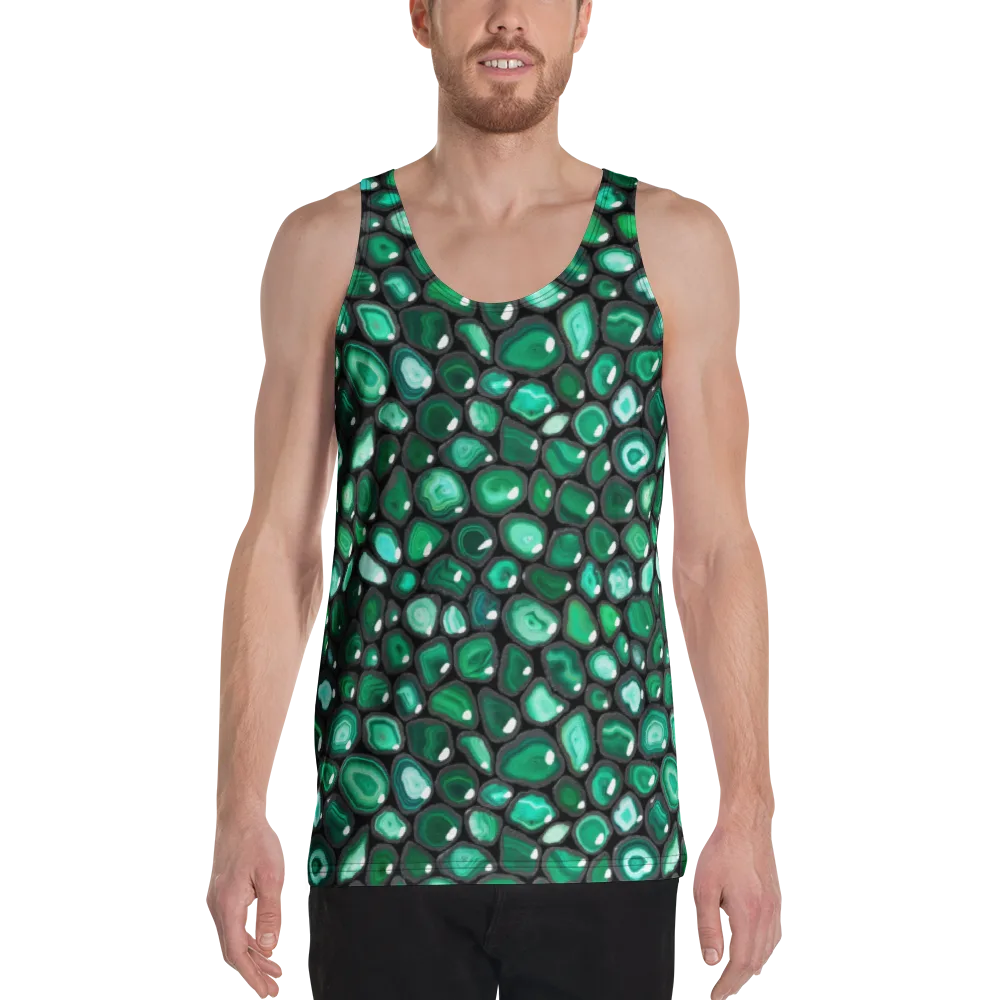 Verdant Veins on Men's Tank Top — Front