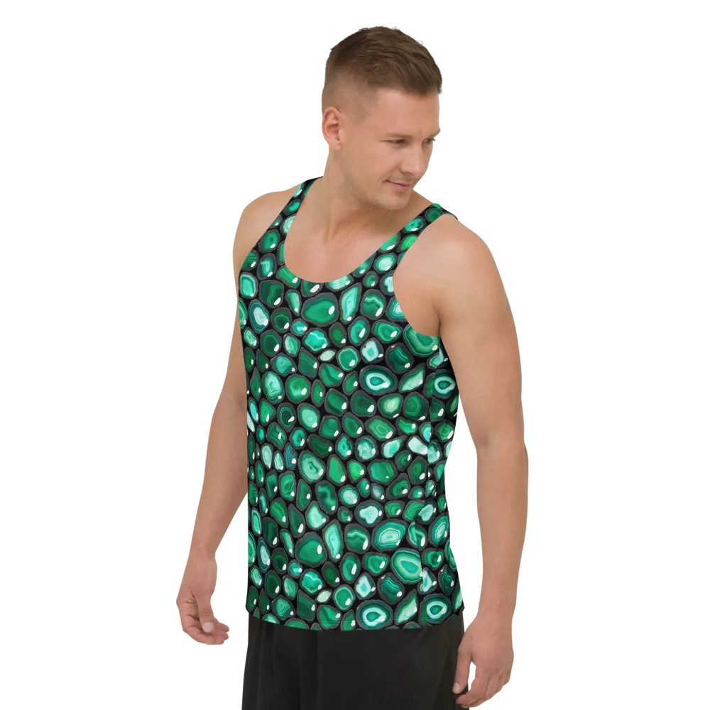 Verdant Veins on Men's Tank Top — Left Front