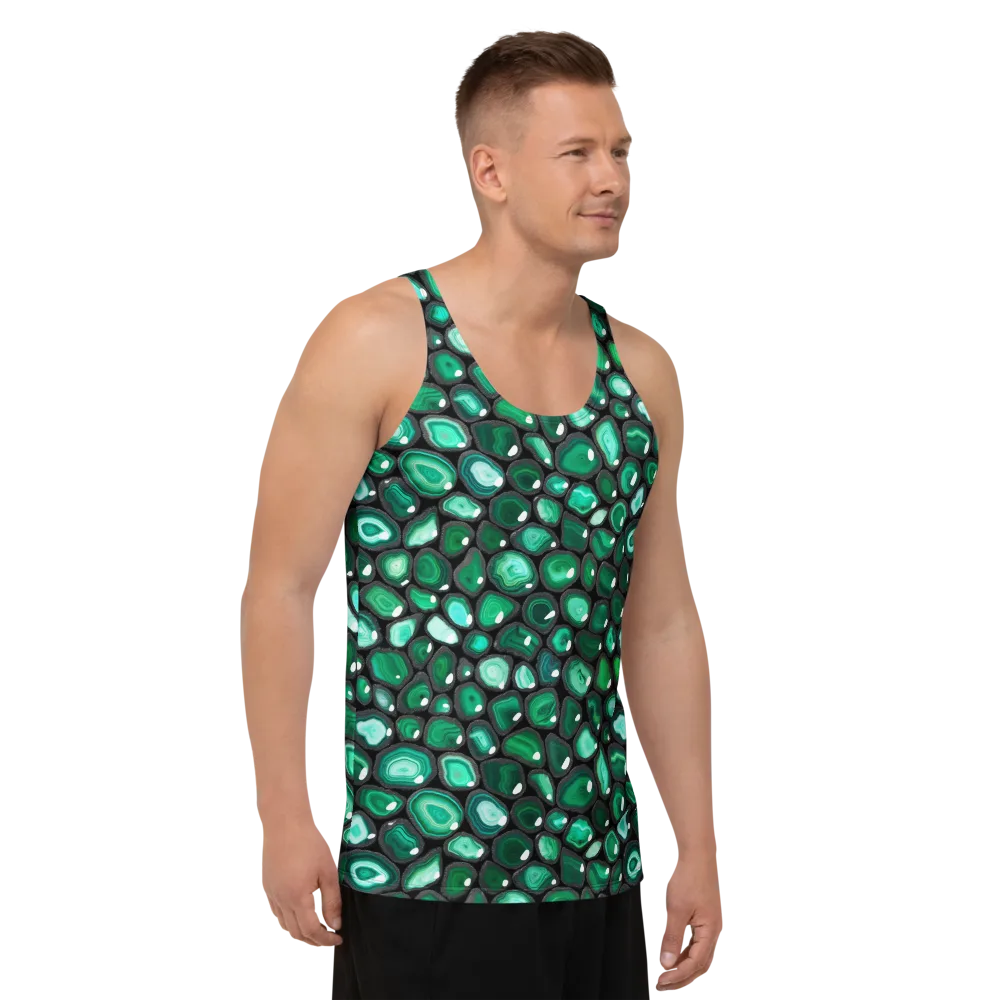 Verdant Veins on Men's Tank Top — Right Front