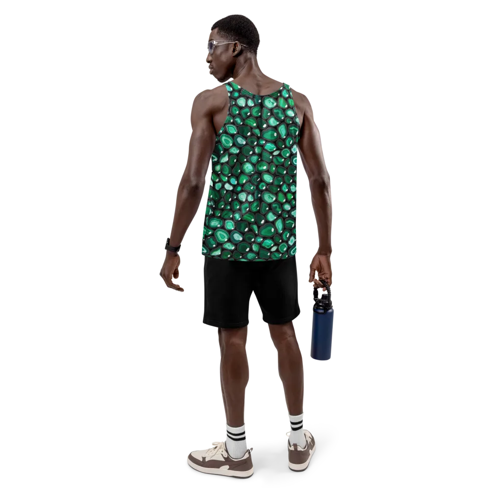 Verdant Veins on Men's Tank Top — Back