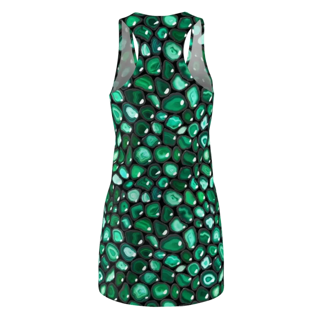 Verdant Veins on Racerback Dress — Back