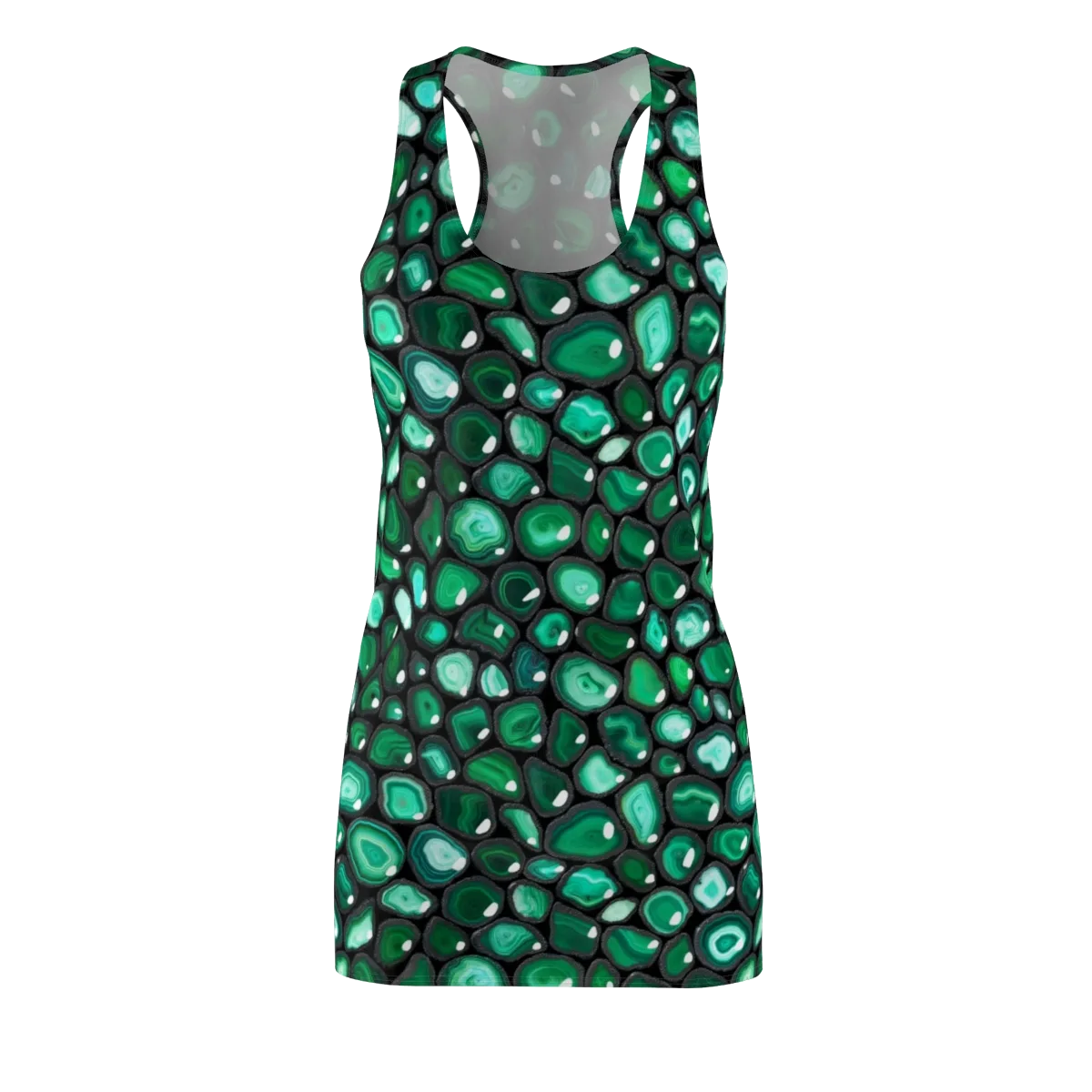 Verdant Veins on Racerback Dress — Front