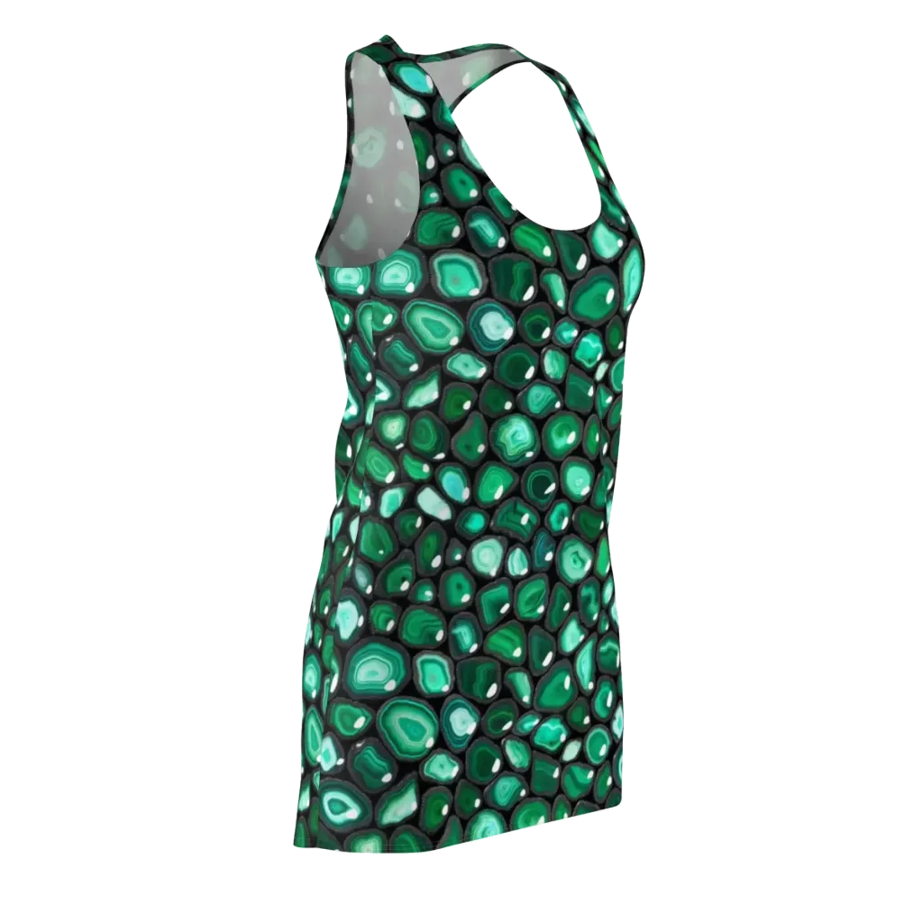 Verdant Veins on Racerback Dress — Front Side