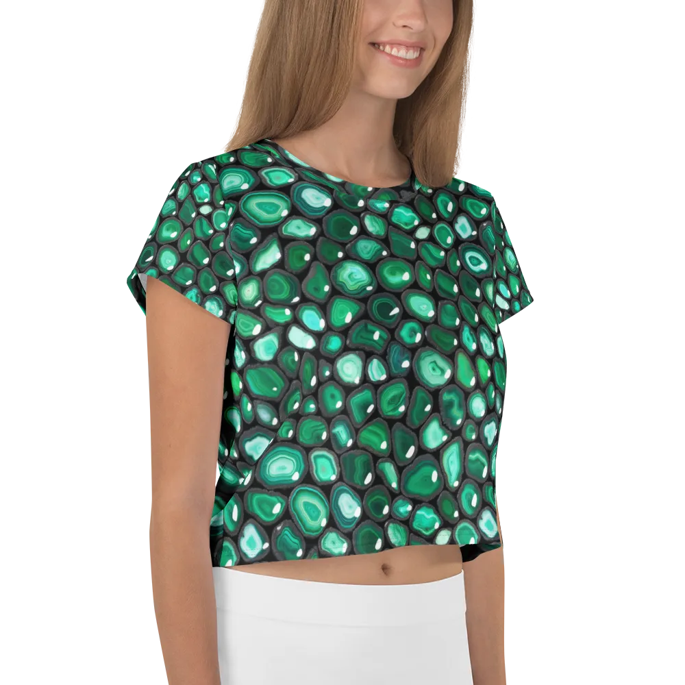 Verdant Veins on Crop Tee — Right