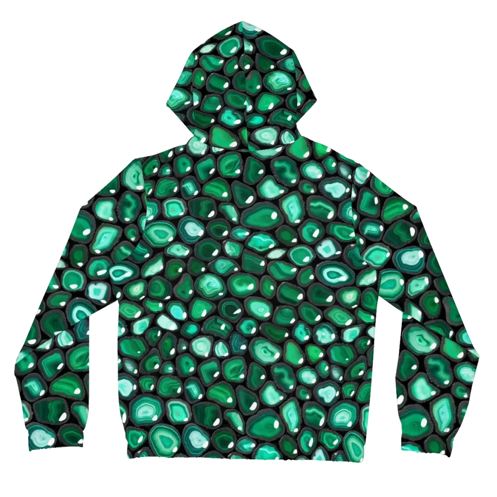 Verdant Veins on Women's Full-Zip Hoodie — Back