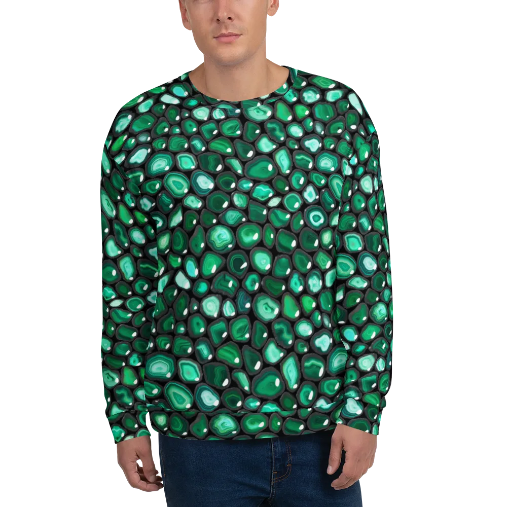 Verdant Veins on Sweatshirt — Front