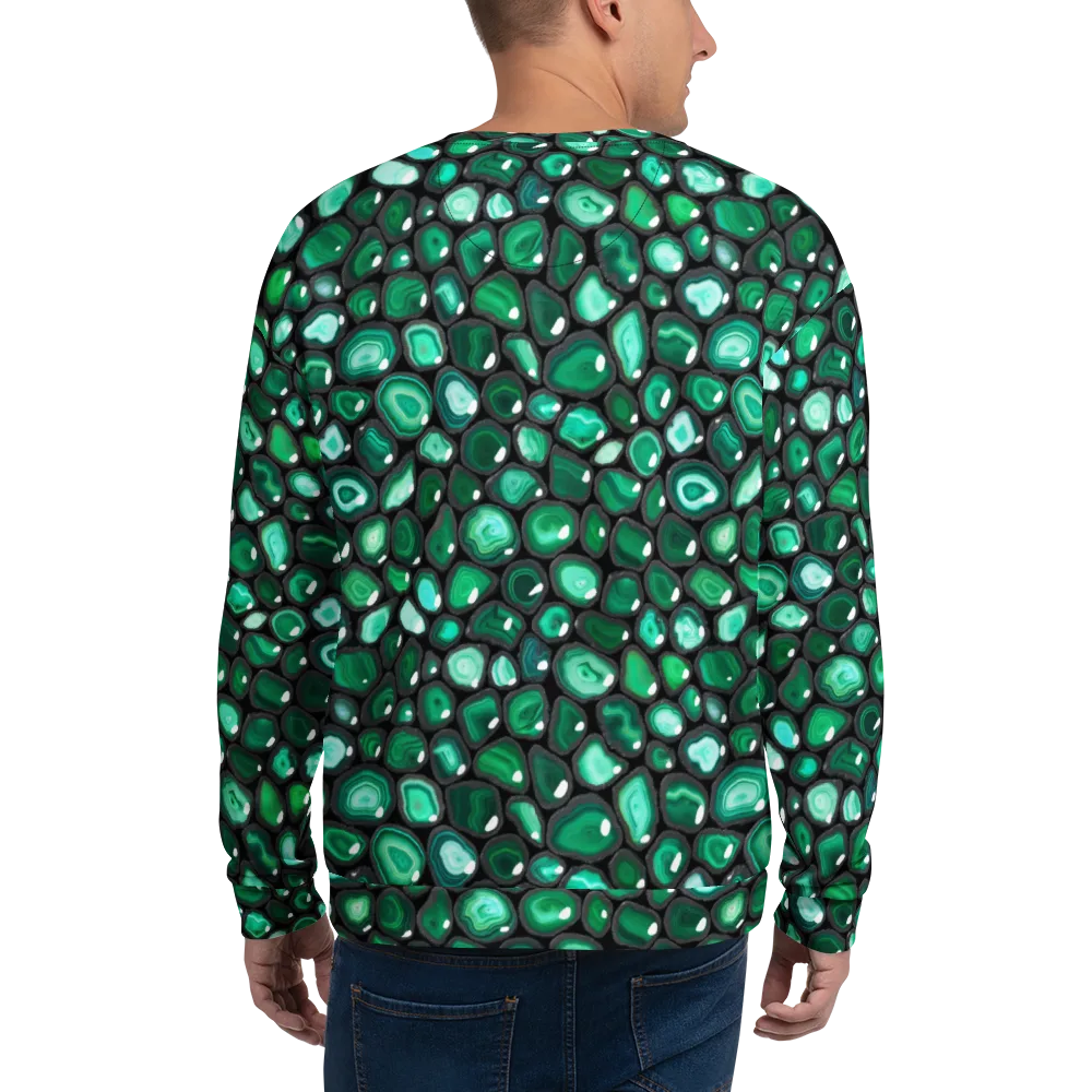 Verdant Veins on Sweatshirt — Back