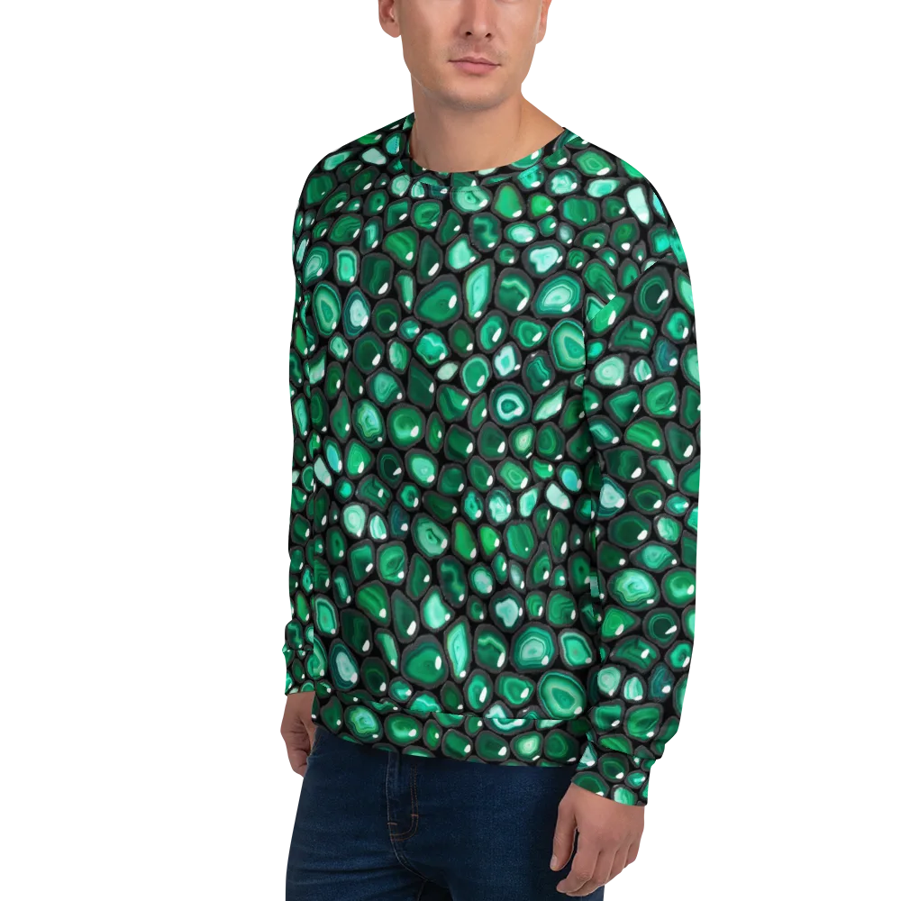 Verdant Veins on Sweatshirt — Left Front
