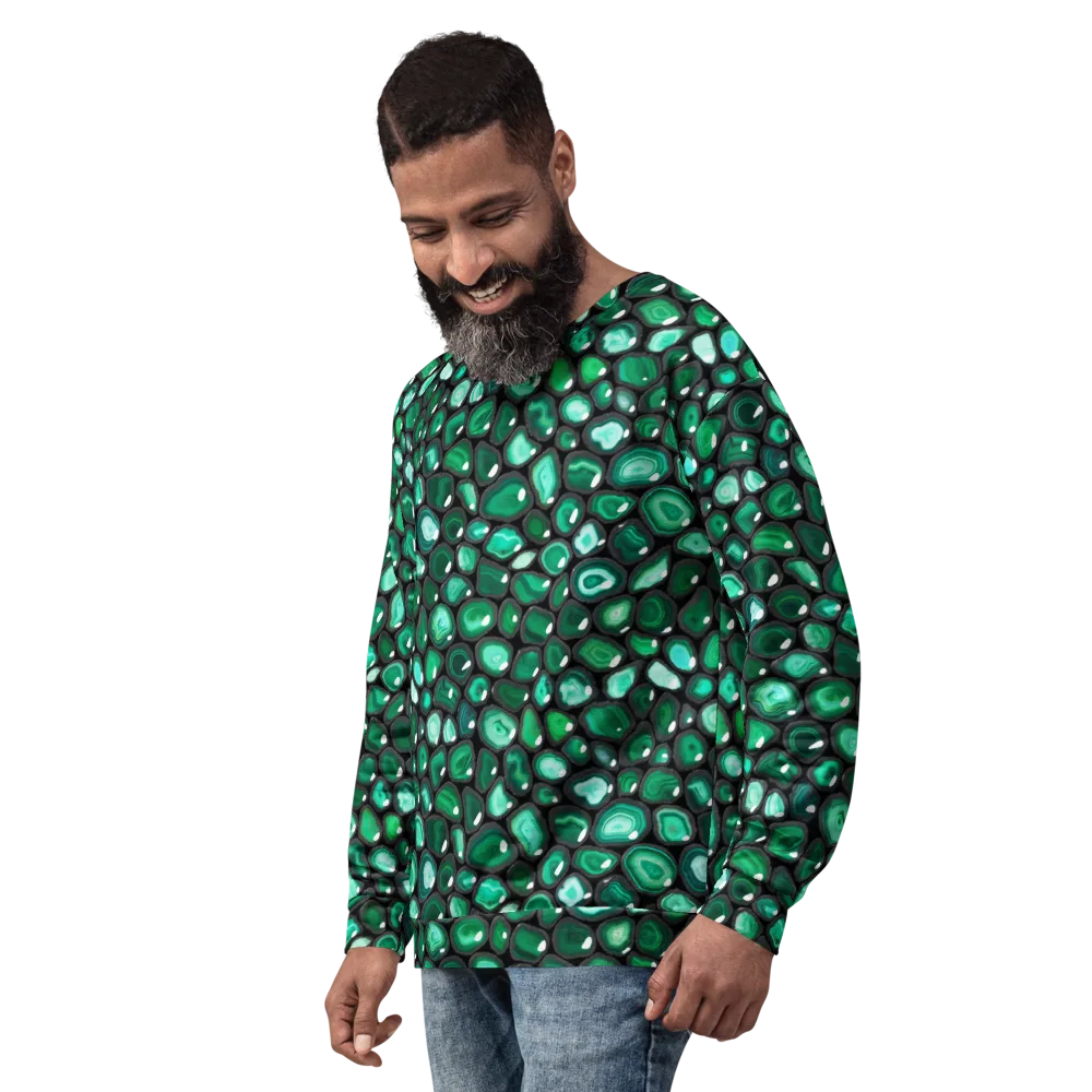 Verdant Veins on Sweatshirt — Left Front