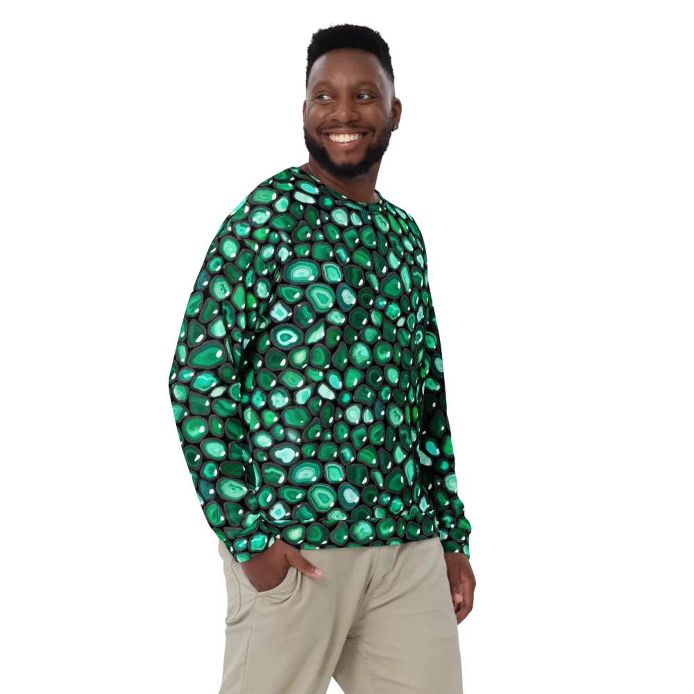 Verdant Veins on Sweatshirt — Front