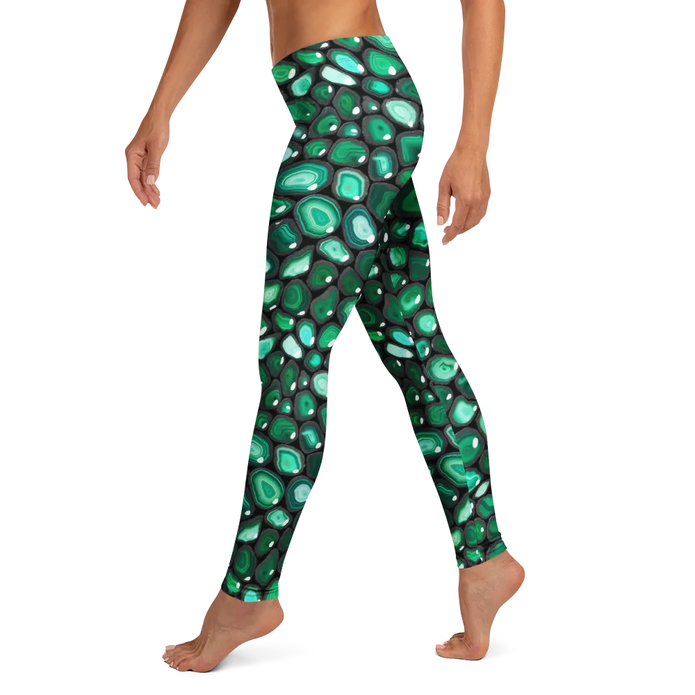 Verdant Veins on Leggings — Left
