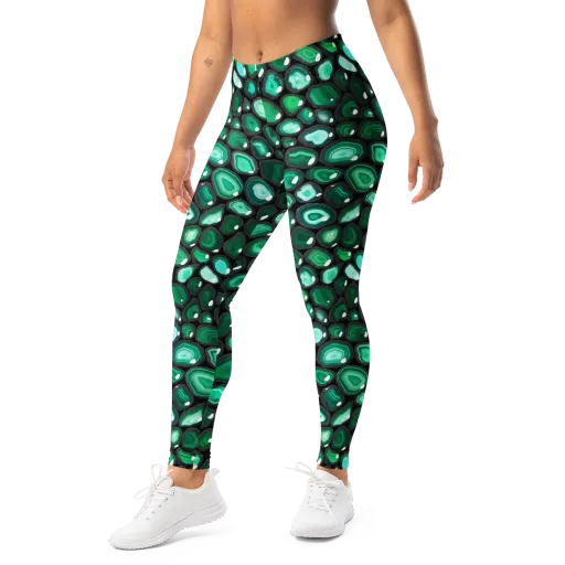Verdant Veins on a Leggings