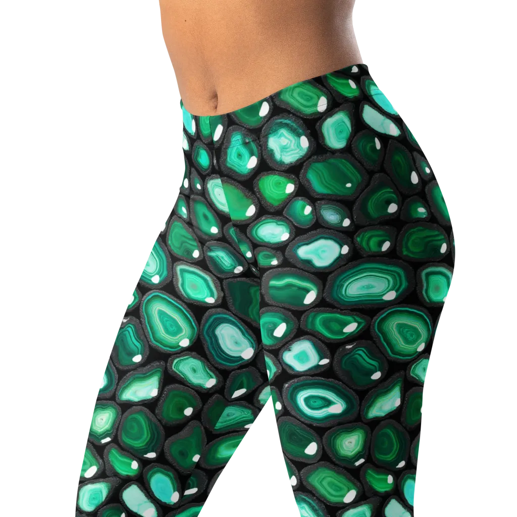 Verdant Veins on Leggings — Left Front