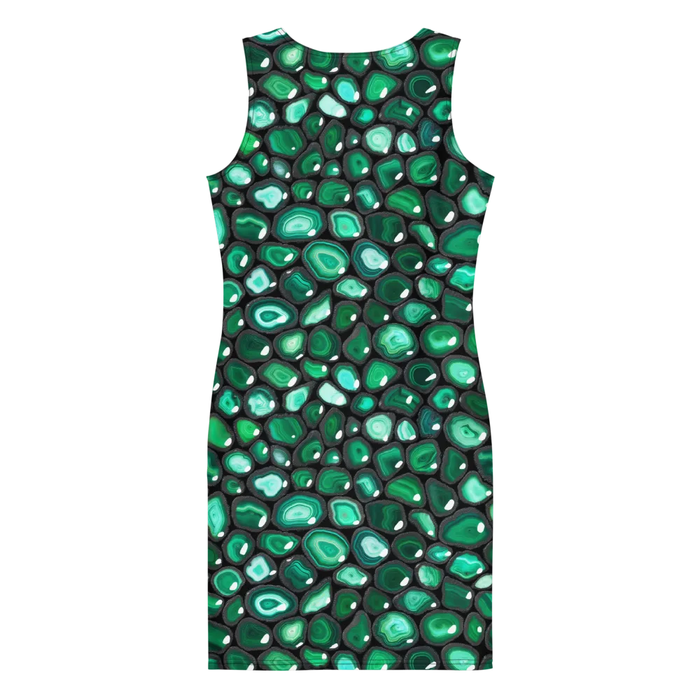 Verdant Veins on Bodycon Dress — Back