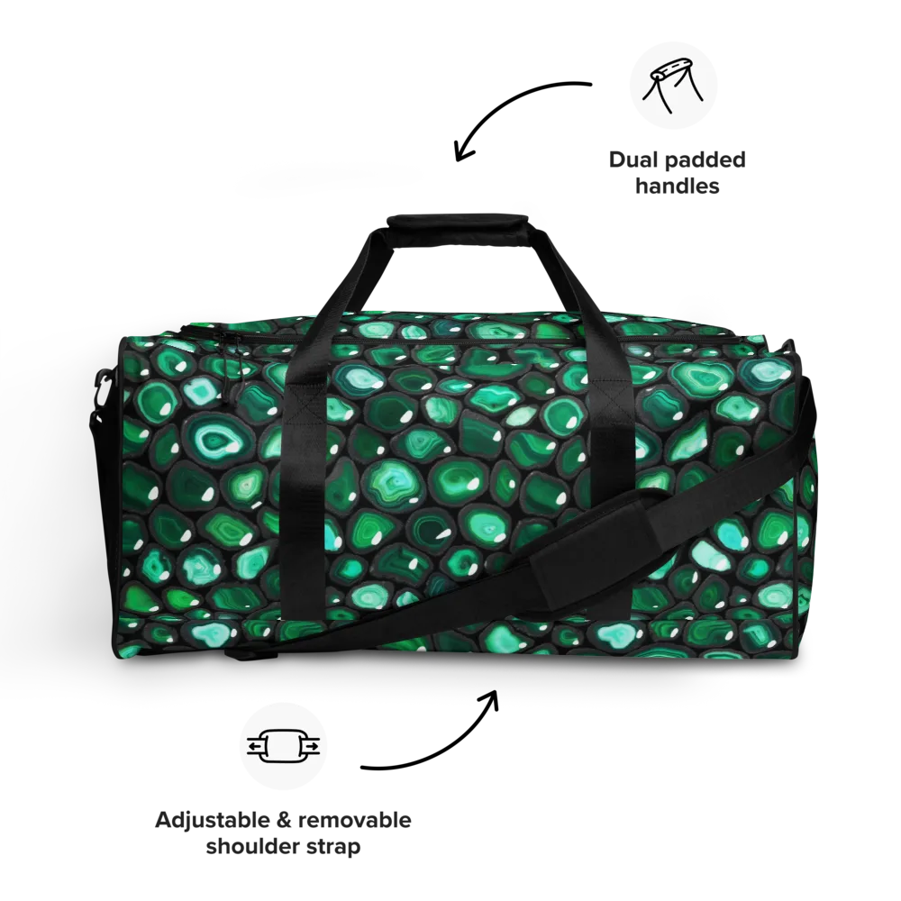 Verdant Veins on Duffle Bag — Front