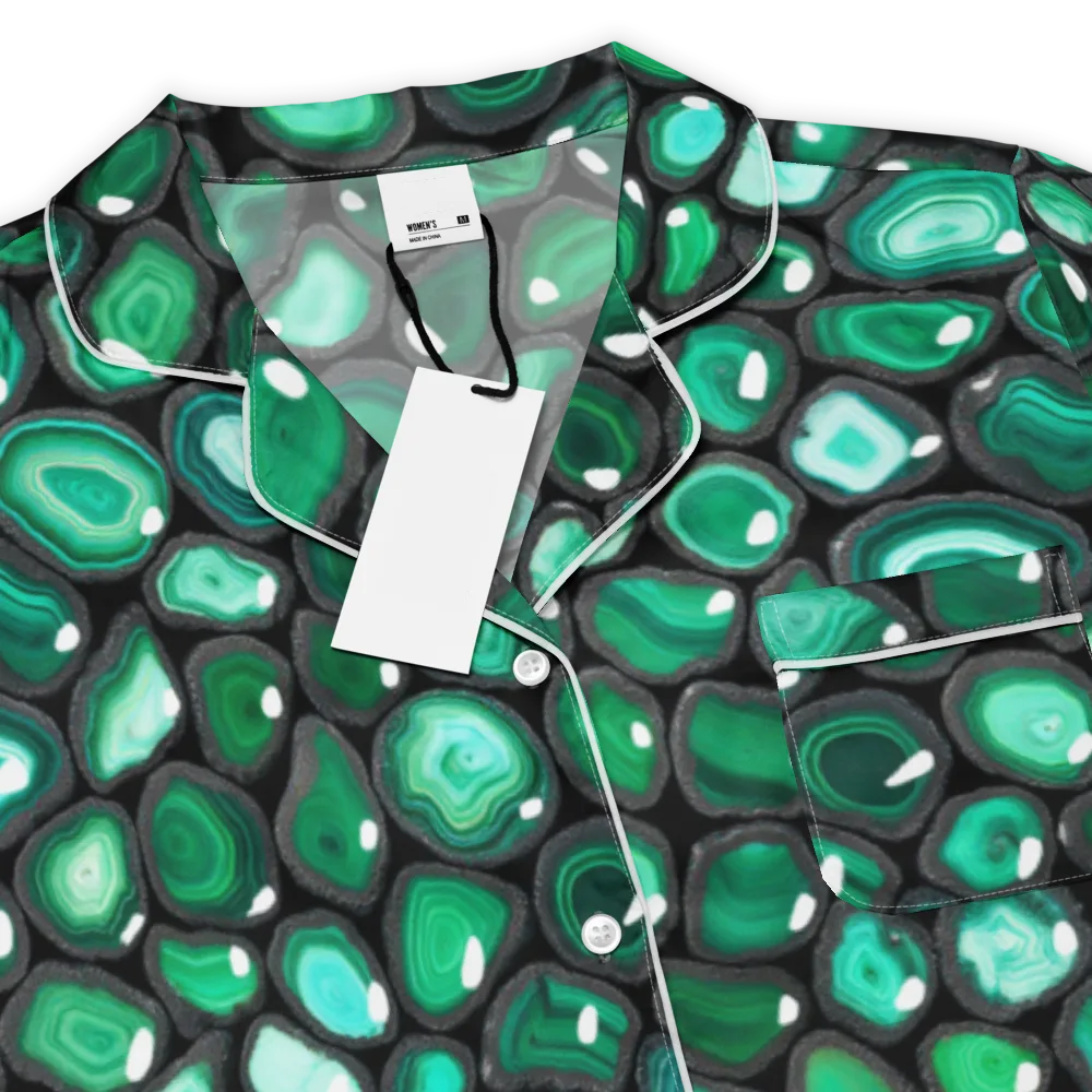 Verdant Veins on Women's Short Sleeve Pajama Top — Product details
