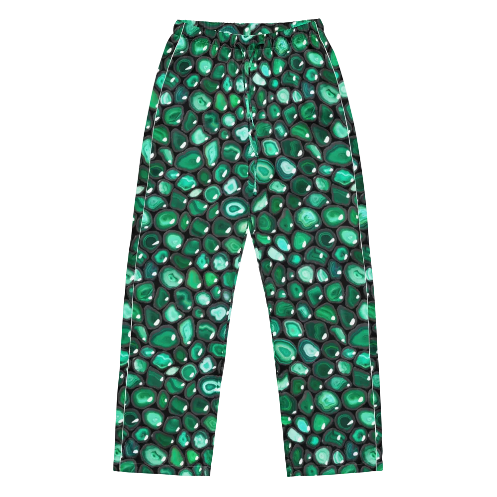 Verdant Veins on Women's Pajama Pants — Front