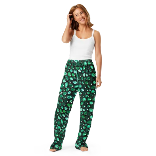 Verdant Veins on a Women's Pajama Pants